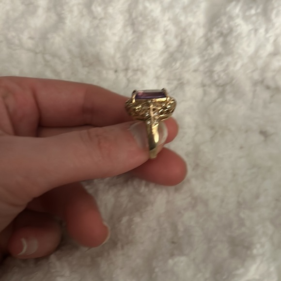 Statement Amethyst Ring - Size 7 - Picture 2 of 7